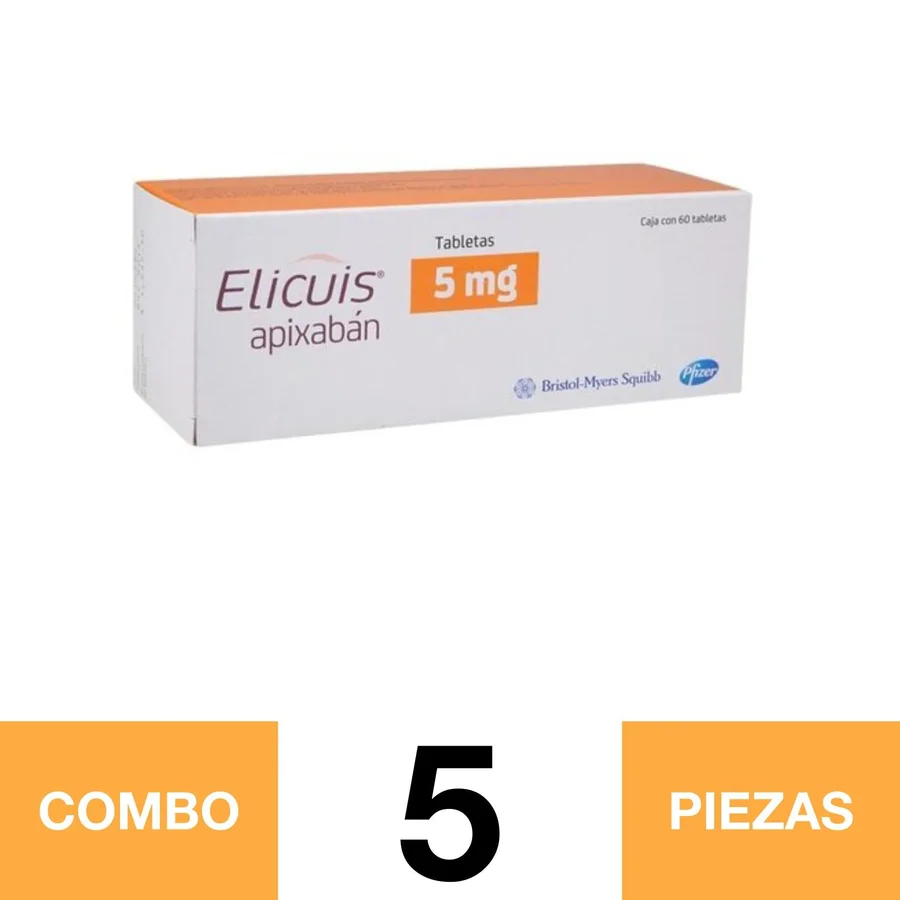 ELICUIS 5MG C/60.(COM