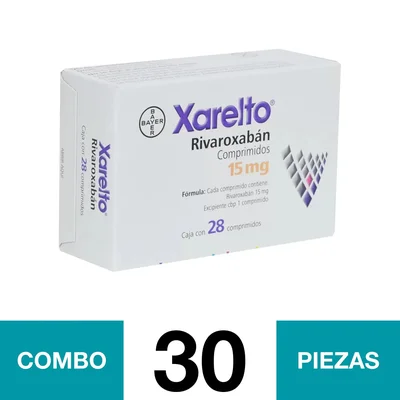 XARELTO 15 MG C/28 CO