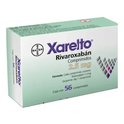 XARELTO 2.5 MG CAP 56