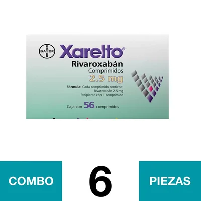 XARELTO 2.5 MG CAP 56
